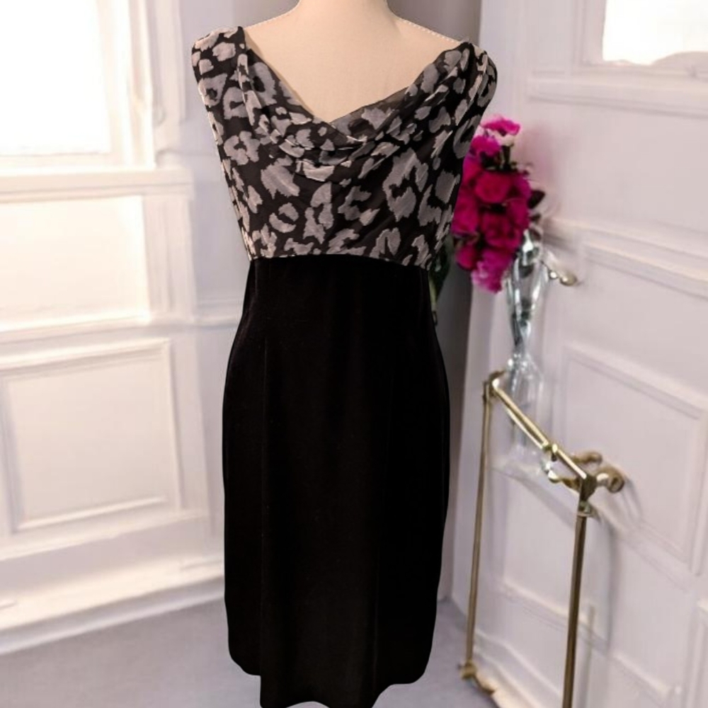 Alyx Black and Gray Backless Dress